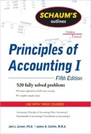 Book cover for "Schaum's Outline of Principles of Accounting I" by Joel J. Lerner