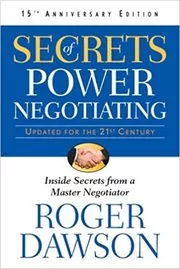 Book cover for "Secrets of Power Negotiating" by Roger Dawson