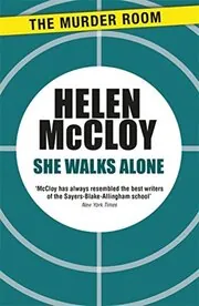 Book cover for "She Walks Alone / Wish You Were Dead" by Helen McCloy