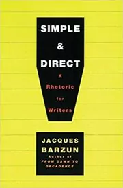 Book cover for "Simple & Direct" by Jacques Barzun