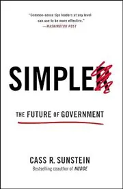 Book cover for "Simpler" by Cass R. Sunstein