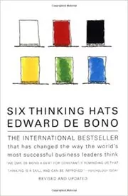 Book cover for "Six Thinking Hats" by Edward de Bono