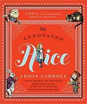 Book cover for "The Annotated Alice" by Lewis Carroll