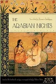 Book cover for "The Arabian Nights" by Muhsin Mahdi