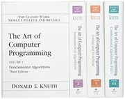 Book cover for "The Art of Computer Programming" by Donald Knuth