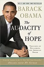 Book cover for "The Audacity of Hope" by Barack Obama