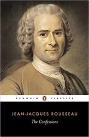 Book cover for "The Confessions" by Jean-Jacques Rousseau
