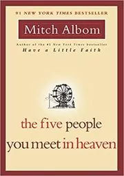Book cover for "The Five People You Meet in Heaven" by Mitch Albom