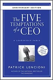 Book cover for "The Five Temptations of a CEO" by Patrick Lencioni