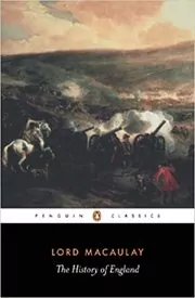 Book cover for "The History of England" by Thomas Babington Macaulay