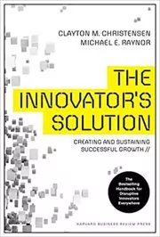 Book cover for "The Innovator's Solution" by Clayton M. Christensen