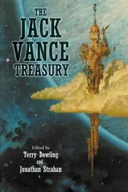 Book cover for "The Jack Vance Treasury" by Jack Vance