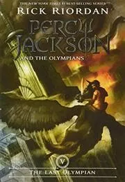 Book cover for "The Last Olympian" by Rick Riordan