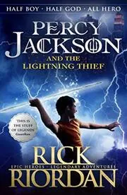 Book cover for "The Lightning Thief" by Rick Riordan