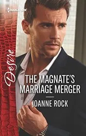 Book cover for "The Magnate's Marriage Merger" by Joanne Rock