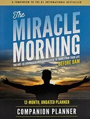 Book cover for "The Miracle Morning Companion Planner" by Hal Elrod