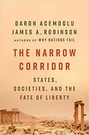Book cover for "The Narrow Corridor" by Daron Acemoglu