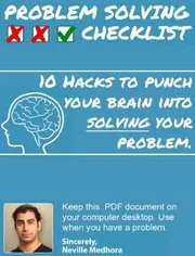 Book cover for "The Problem Solving Checklist" by Neville Medhora