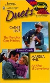 Book cover for "The Rancher Gets Hitched / An Affair of Convenience" by Cat Devon