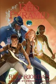 Book cover for "The Red Pyramid Graphic Novel" by Rick Riordan