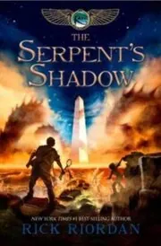 Book cover for "The Serpent's Shadow Graphic Novel" by Rick Riordan