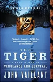 Book cover for "The Tiger" by John Vaillant