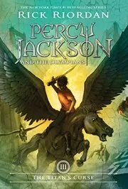Book cover for "The Titan's Curse" by Rick Riordan