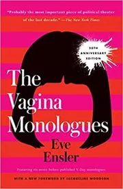 Book cover for "The Vagina Monologues" by Eve Ensler