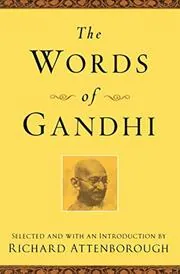 Book cover for "The Words of Gandhi"