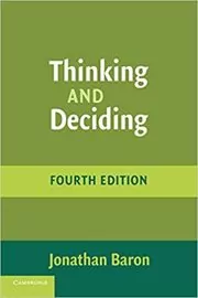Book cover for "Thinking and Deciding" by Jonathan Baron
