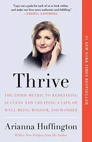 Book cover for "Thrive" by Arianna Huffington