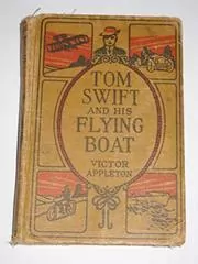 Book cover for "Tom Swift and His Flying Boat / Castaways of the Giant Iceberg" by Victor Appleton