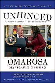 Book cover for "Unhinged" by Omarosa Manigault Newman