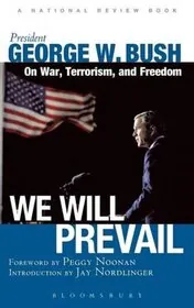 Book cover for "We Will Prevail" by George Bush
