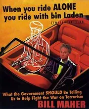 Book cover for "When You Ride Alone You Ride with Bin Laden" by Bill Maher