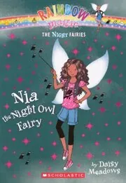 Book cover for "Yasmin/Nia The Night Owl Fairy" by Daisy Meadows