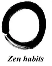 Book cover for "Zen habits" by Leo Babauta
